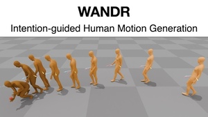 WANDR: Intention-guided Human Motion Generation